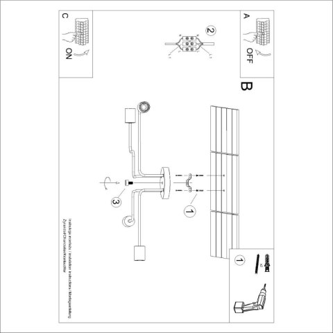 Żyrandol TIMBO 4 biały
