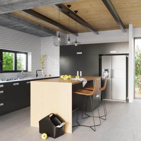 Lampa wisząca ANATA czarna Sollux