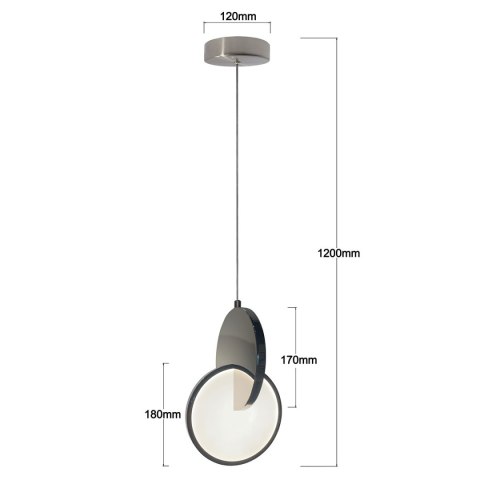 Lampa wisząca Circlo chrom LED CCT Light Prestige
