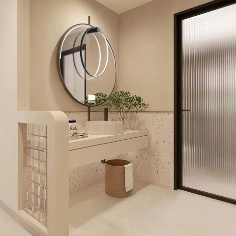 Kinkiet Mirror L czarny IP44 LED CCT Light Prestige