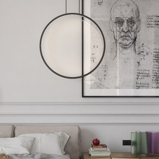 Light Prestige Lampa wisząca Mirror S czarna IP44 LED CCT