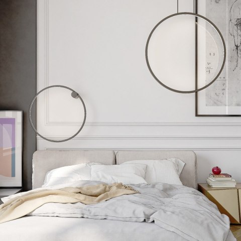 Lampa wisząca Mirror S czarna IP44 LED CCT Light Prestige