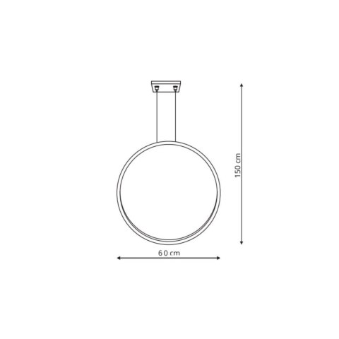 Lampa wisząca Mirror S czarna IP44 LED CCT Light Prestige