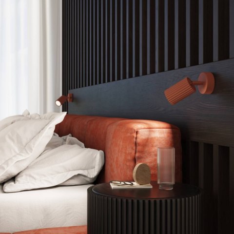 PLAFON LAMPA SUFITOWA REFLEKTOR KARBON 3P ochra czerwona