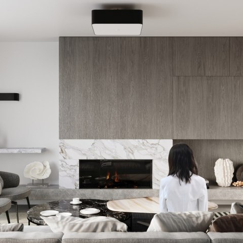 Plafon LOKKO 45 czarny Sollux