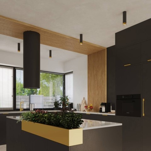 Plafon NERO 22,5 czarny/złoty