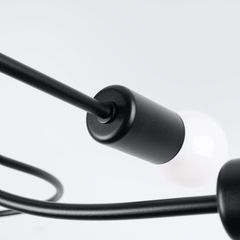 Żyrandol LEVAR 4 czarny Sollux