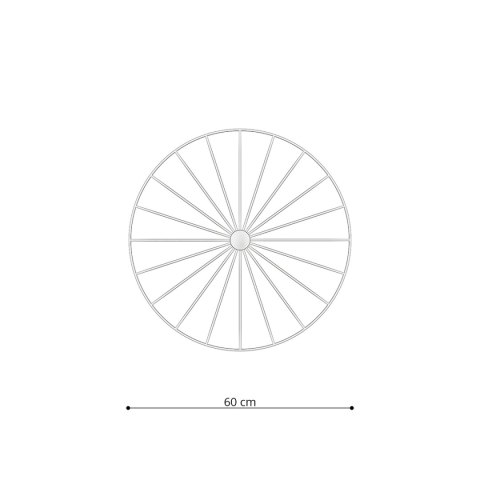 Kinkiet / Plafon SIRKEL 60 czarny