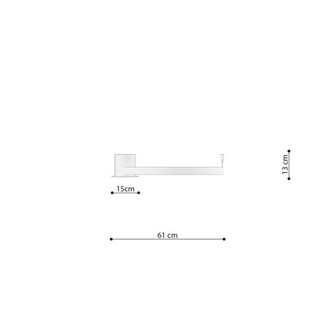 Plafon RIO 55 czarny LED 4000K