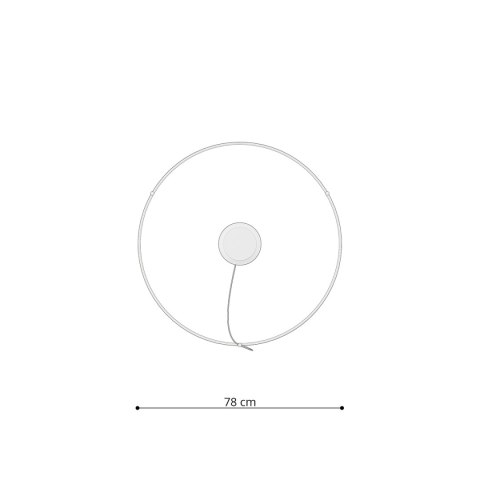 Żyrandol RIO 78 czarny LED 3000K
