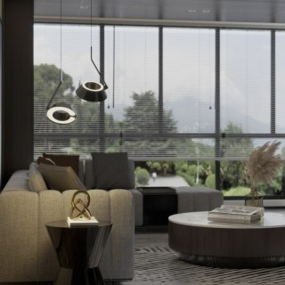 Lampa Wisząca Garta Sterowana Gestami LED czarna PL0147-BK