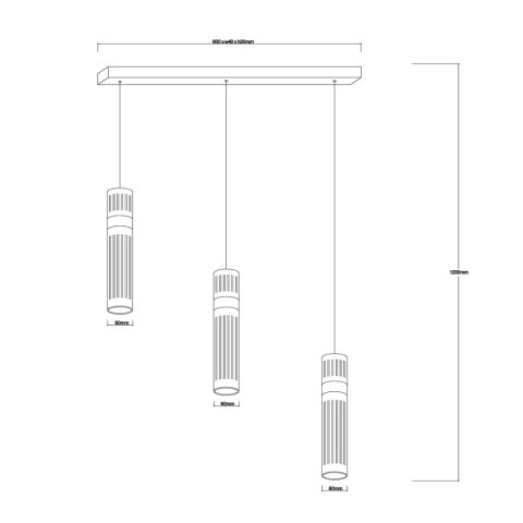 Lampa wisząca Ambiente 3 srebrna LED CCT Light Prestige