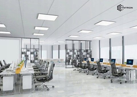 Panel LED natynkowy 60x60 40W czarny PL-C05 5200 lm 130lm/W 4000K barwa neutralna