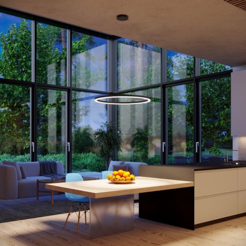 Żyrandol ODA 80 czarny LED 4000K