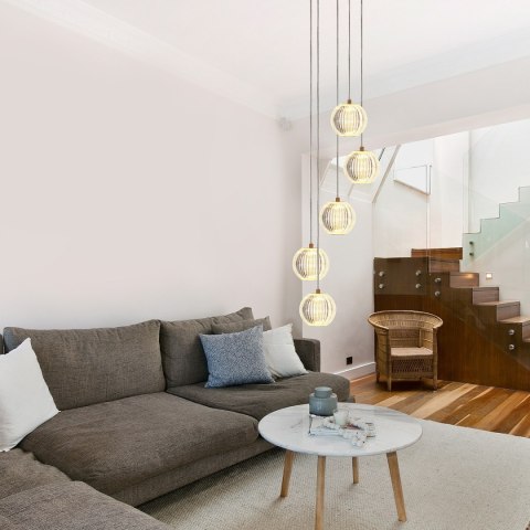 Lampa wisząca Brillant 5 złota LED CCT Light Prestige