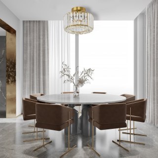 Plafon Vetro złoty 1xE27 Light Prestige