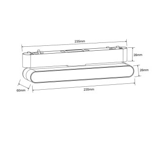Reflektor Magnetic Slim Fizz 12W LED 3000K czarny