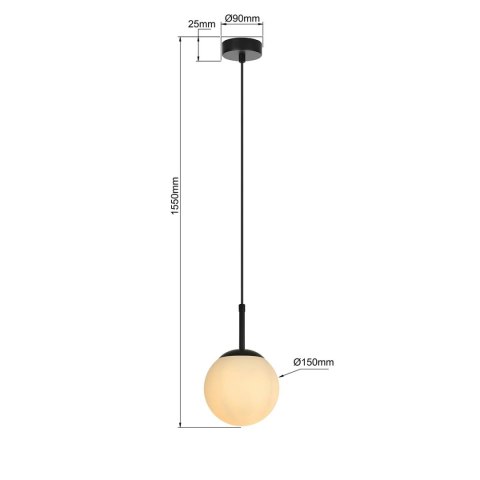 Lampa wisząca Dorado czarna 1xE14 Light Prestige