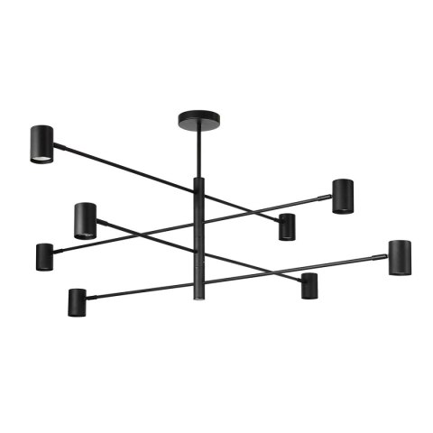 Light Prestige Lampa wisząca Snow 8 czarna 8xGU10