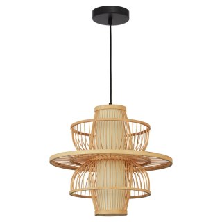 Rattanowa lampa wisząca Astra naturalna 1xE27 Light Prestige