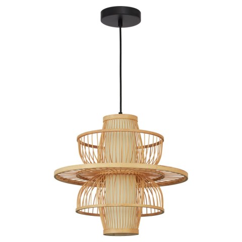 Rattanowa lampa wisząca Astra naturalna 1xE27 Light Prestige