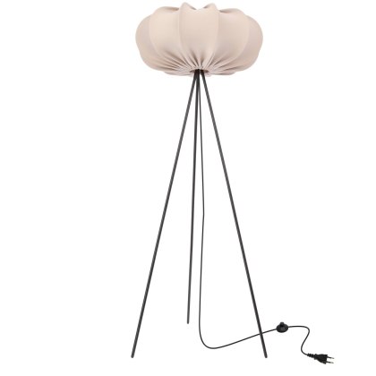 CAFEE lampa podłogowa czarny 1x40W E27 abażur 52/23 frappe