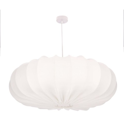 CAFEE lampa wisząca 66cm biały 1x40W E27 abażur latte