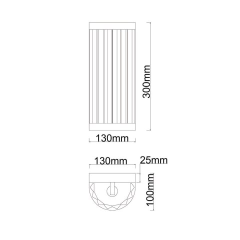 Kinkiet Vetro chrom 1xE14 Light Prestige