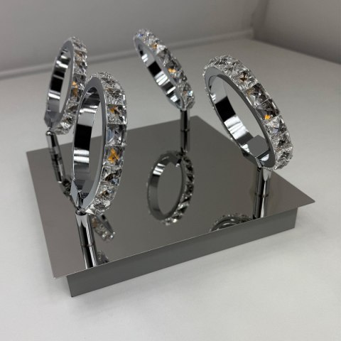 Plafon Carrara srebrny LED 3000K Light Prestige