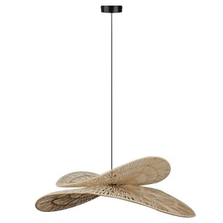 Rattanowa lampa wisząca Raya naturalna 1xE27 Light Prestige