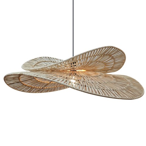 Rattanowa lampa wisząca Raya naturalna 1xE27 Light Prestige