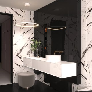 Yaskr Lampa Wisząca Ringa LED biała PL0150-WH