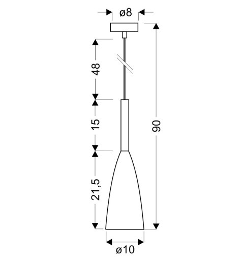Lampa wisząca biała + drewno Trosa Ledea 50101265