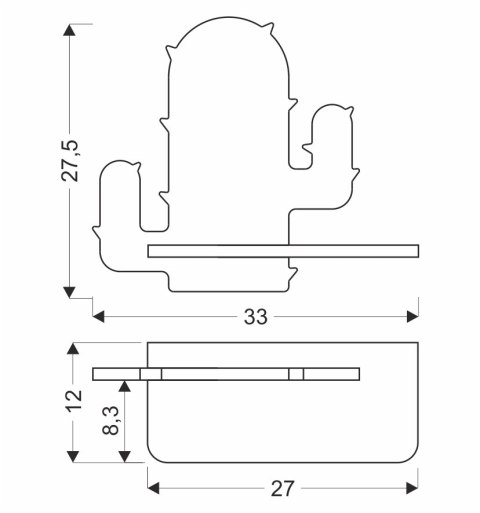 CACTUS 1 LAMPA KINKIET 4W LED 4000K IQ KIDS Z PRZEW ZIELONY