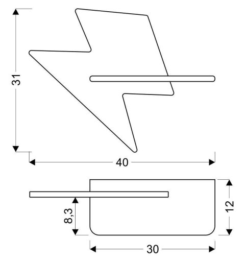 LAMPA LIGHTNING KINKIET ŚCIENNY 4W LED IQ KIDS