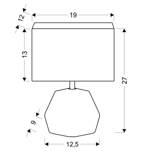 ANIMI LAMPA GABINETOWA 1X40W E14 CIEMNY SZARY