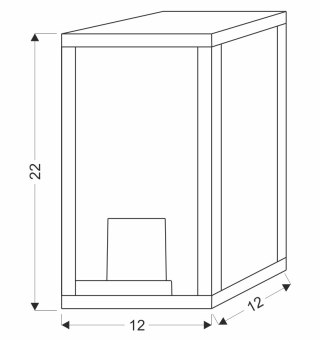 KINKIET TARASOWY LAMPA OGRODOWA ELEWACYJNA CANDELLUX Hoya IP44