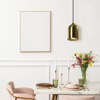 Metalowa lampa wisząca Nilo złota 1xGU10 Light Prestige