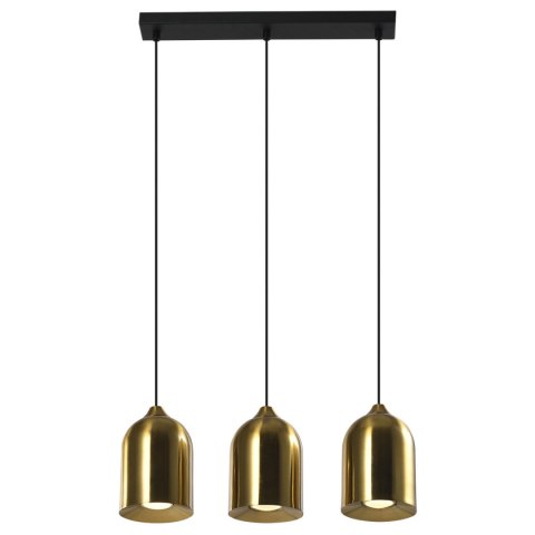 Metalowa lampa wisząca Nilo złota 3xGU10 Light Prestige