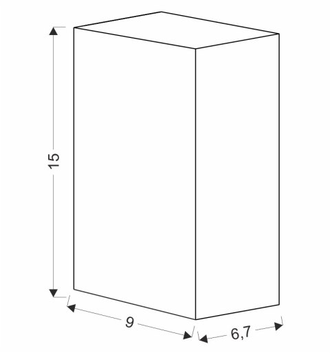 KINKIET TARASOWY LAMPA OGRODOWA ELEWACYJNA NeriuM kostka długa IP44