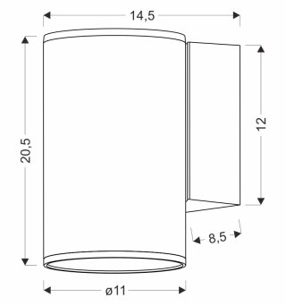 KINKIET TARASOWY LAMPA OGRODOWA ELEWACYJNA CANDELLUX Primula PAR30 IP65