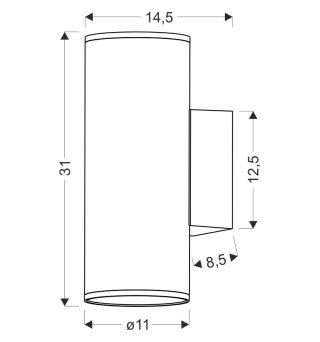 KINKIET TARASOWY LAMPA OGRODOWA ELEWACYJNA CANDELLUX Primula IP65