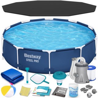 Basen ogrodowy stelażowy 305 x 76 cm 16w1 Bestway 56679