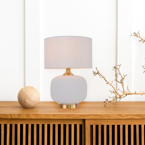 Lampa stołowa Tamiza 48 cm biała 1xE27 Light Prestige