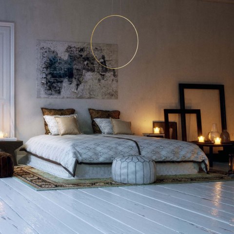 Lampa wisząca Mirror S złota IP44 LED CCT Light Prestige