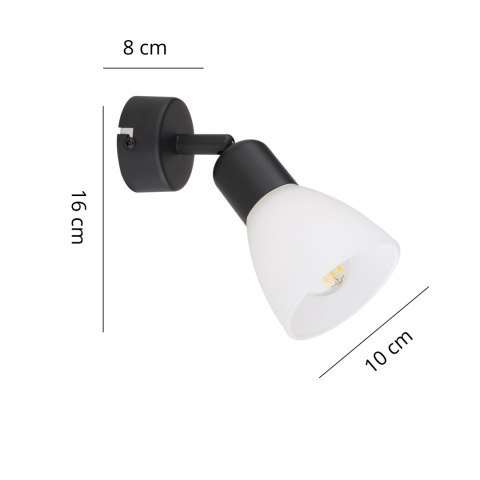 Reflektor Malta czarny 1xE14 Light Prestige