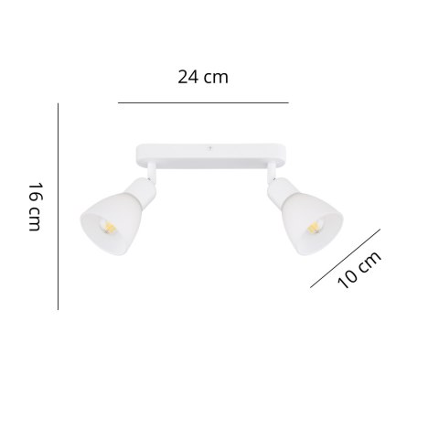 Zestaw reflektorów spot Malta biały 2xE14 Light Prestige