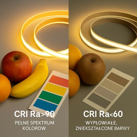 Taśma LED COB 48V 10W 528LED/m FREECUT CRI 90 LHV-2835-XX 4000K