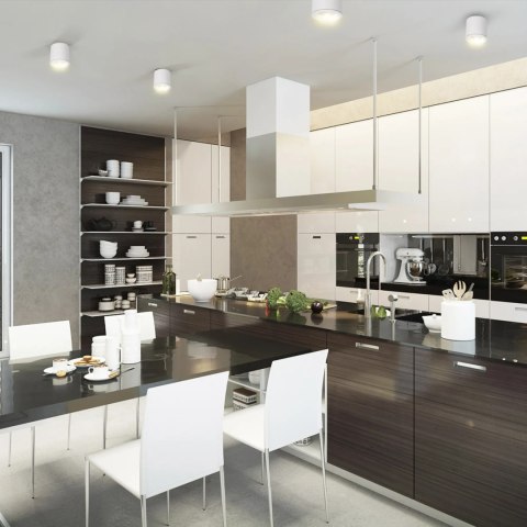 Tubka Luna 1xGU10 biała IP65 CL0103-WH