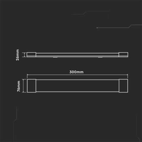 10W LED Grill Fitting 30CM 4000K